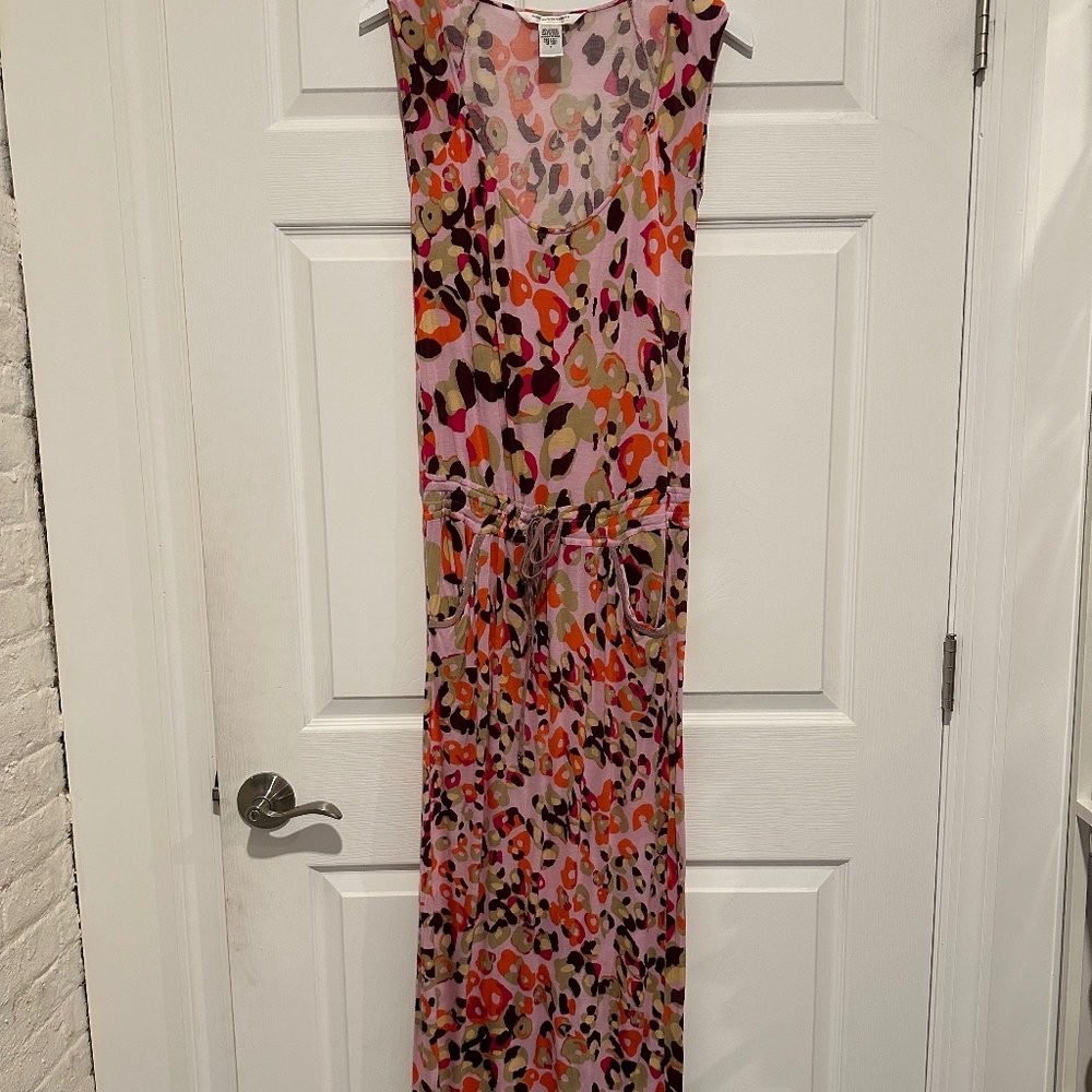 Diane Von Furstenberg Vintage Printed Coverup Maxi Dress